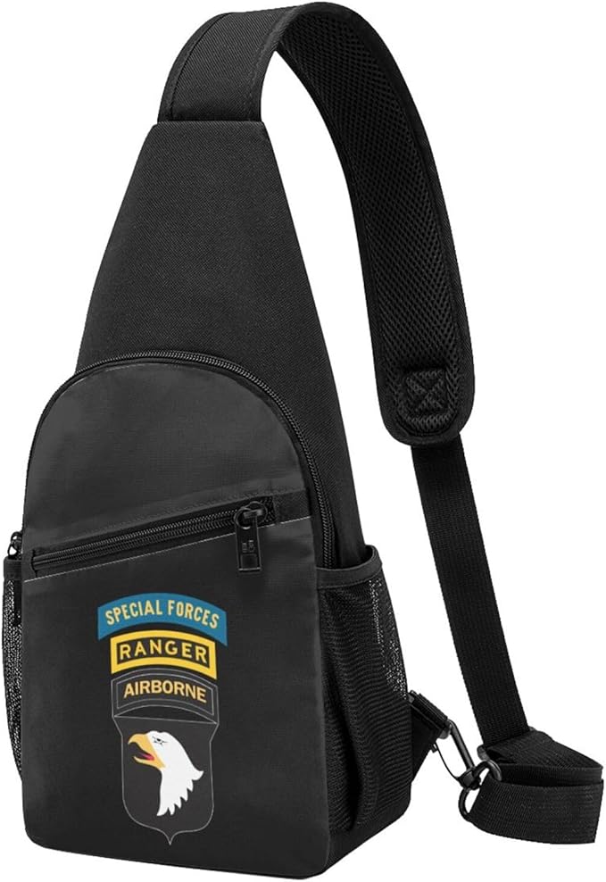 101st Airborne Ranger Special Forces Chest Pack Leisure Shoulder Crossbody Chest Bag