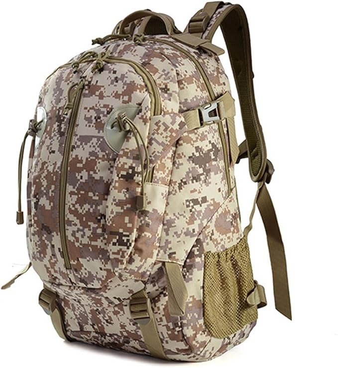 LINGYUE Tactical Backpack Outdoor Waterpoof Resistant Oxford Daypack With 16 Laptop Compartment For Hiking Camping Travel(H)