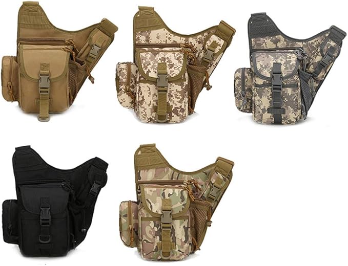 Outdoor Sports Hiking Sling Bag Shoulder Gear Pack Chest Range Bag Molle Camouflage Tactical Versipack