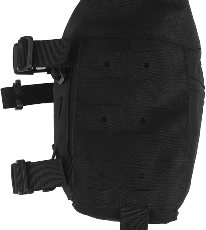 Tactical Expansion Pack Chest BagLarge Capacity MOLLE Admin Pouch Utility Chest Pouch for Placard Split Chest Rig