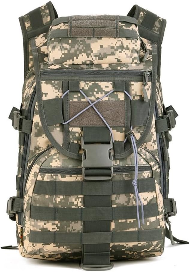40L Military Tactical Backpacks for Men Women 3 Day Assault Pack Fitness Rucksack Bug Out Bag for Hiking Trekking Hunting Travel Gym Work (Acu Camouflage)