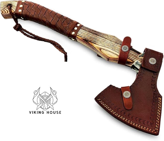 | Viking AxeHatchetThrowing AxesHand AxeGifts for himWood Working ToolViking Gifts for MenCamping HatchetTomahawkBearded Axe