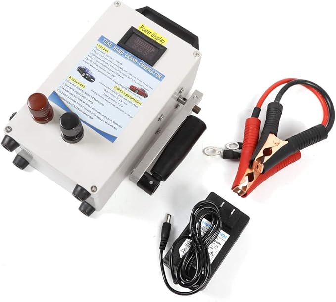 Hand Crank Generator Portable Foldable Emergency Power Bank 150w 7.9 * 4.7 * 2.4In Aluminum Alloy Inverter Generator Camping Power Station for Mobile Phone Laptop Car etc