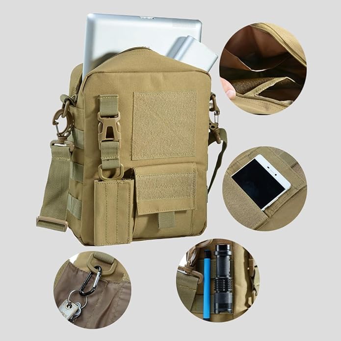 Small Canvas Messenger Bag Tactical Messenger Bag Shoulder bag Small Tactical Bag Crossbody Casual Pack Waist Bag