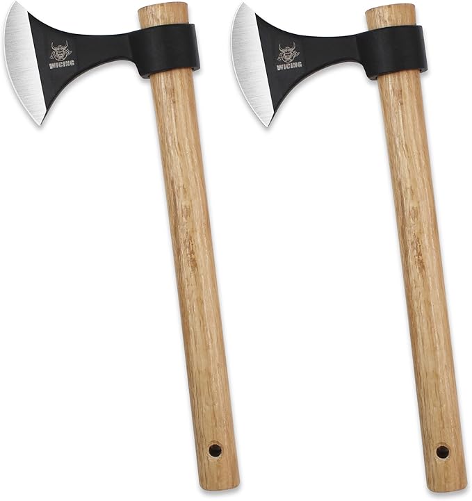 Throwing Axes 2 Pack 16.2-inch Throwing Tomahawks High Carbon Steel &amp Wooden Handle for Axe Throwing Recreation and Competition