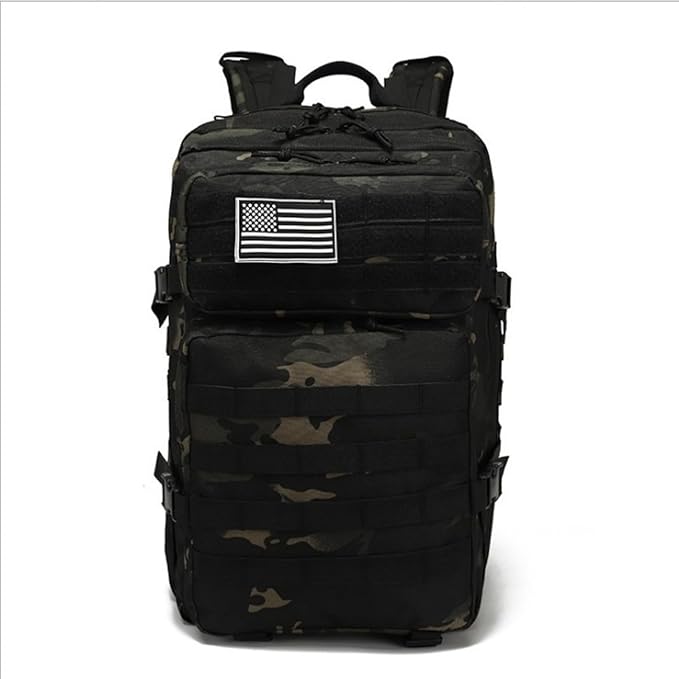 Outdoor sports large capacity backpack camping hiking 3P tactical waterproof mountaineering multifunctional computer