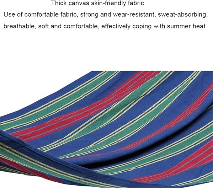 Portable Hammock Portable Hammock Solid Wood Sticks Outdoor Canvas Hammocks Hanging Chair for Backpacking Beach