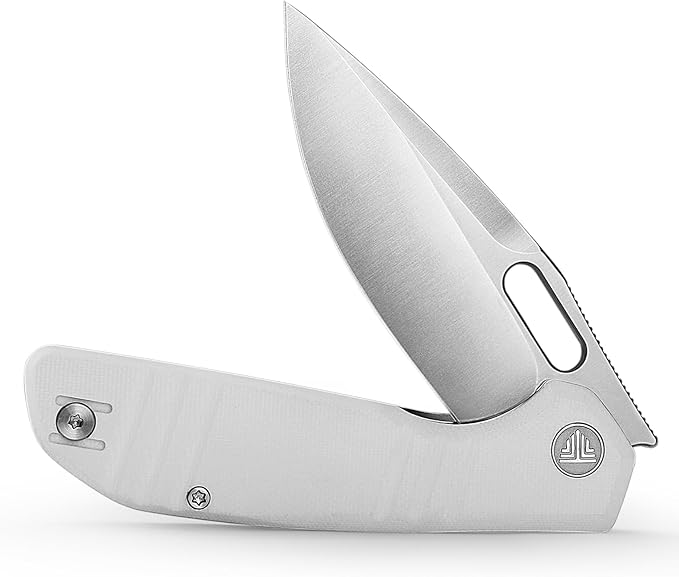 TRIVISA Gecko Folding Pocket Knife 3.4 14C28N Steel Blade G10 Handle EDC Knife with Pocket Clip for Men Women Camping Survival HikingGecko-WG