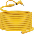 Solar Panel Extension Cable for Jackery 30FT 14AWG 8mm DC Connector Compatible with Yeti Anker BLUETT Jackery Portable Power Stations for Outdoor Camping RV Emergency Use (Yellow)