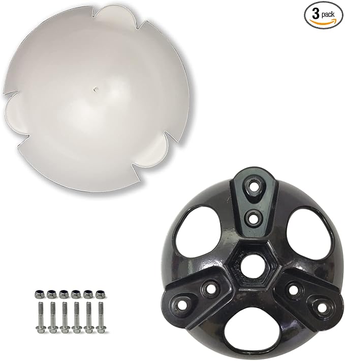 Small Wind Turbine Wheel Hub and Cap 3 Vanes Blades Screws &amp Nuts Kit for Horizontal Wind Turbine Generation DIY 100W to 1000W Small Windmill Accessories Parts (3 blades)