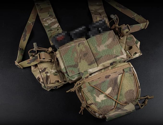 Tactical Quick Release Dump Drop Pouch with Hook &amp Loop Fanny Pack Waist Bag Utility Tool Organizer Admin Pouch