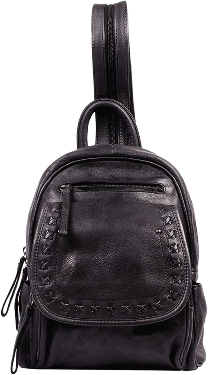 Lady Conceal Concealed Carry Tactical Backpack for Small-Frame Handgun Glock Pistol RFID Daisy (Black)