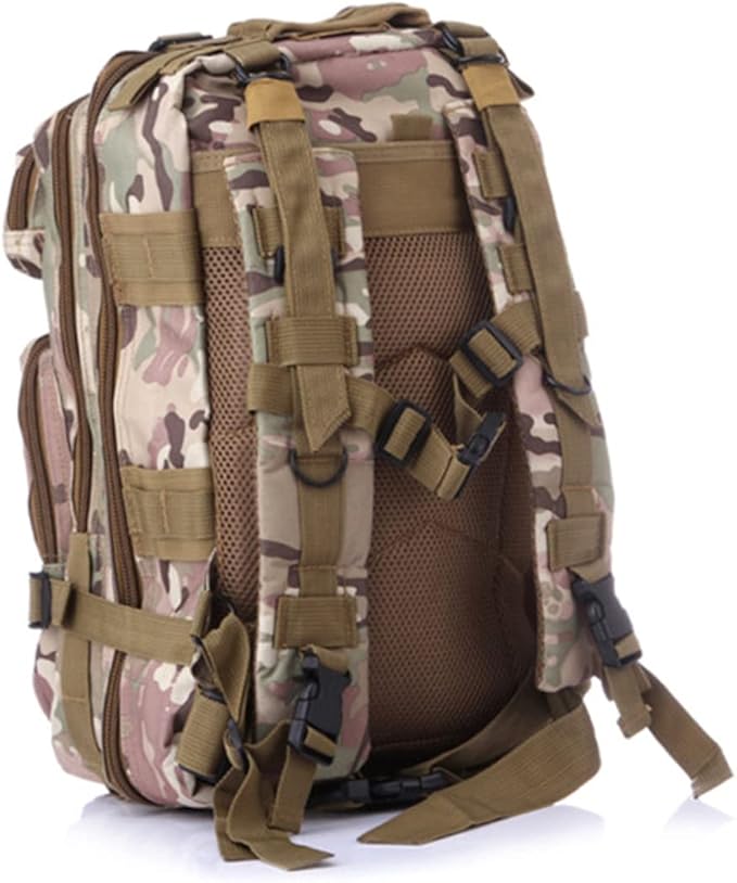 Yardwe Camouflage Backpack for Men Outdoor Hiking Bag Small Rucksack for Trekking Camping and Travel Multiple Compartments for Easy Organization