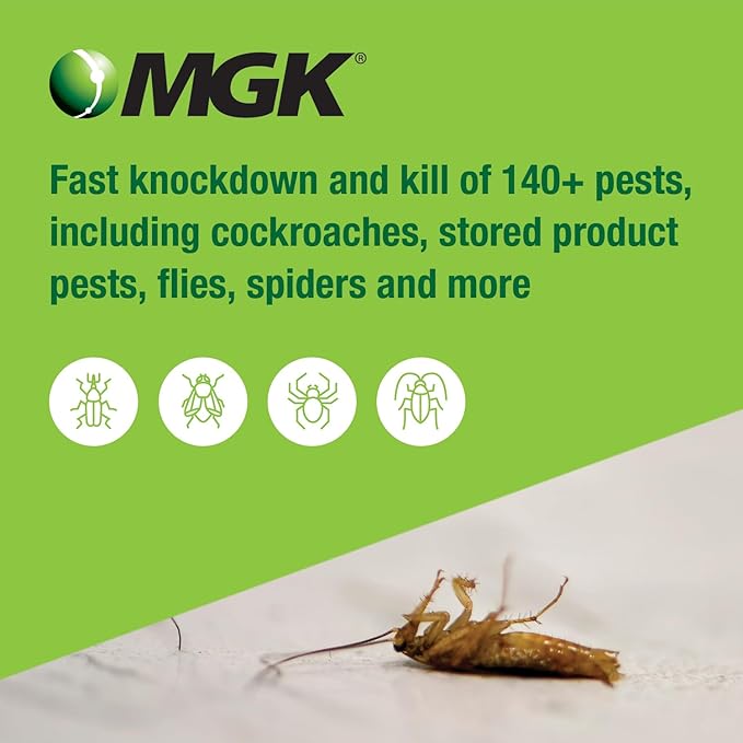 MGK EverGreen® Pyrethrum Concentrate | OMRI Listed for Organic Production | Pyrethrin Insecticide Spray | For Indoor or Outdoor Applications | 1 Gallon