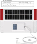 1pcs Solar Panel 1.3W5.5V Suitable for Electric Blinds Smart Blinds USB-C Plug Mobile Solar Power Generation Installed on Window Solar Power Panel