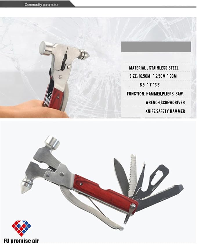 Stainless Steel Multipurpose Tool Kit Portable &amp Heavy Duty Light Weight &amp Durable Pocket Multi Tool Kit Suitable as Camping Multitool Emergency Pocket Tools