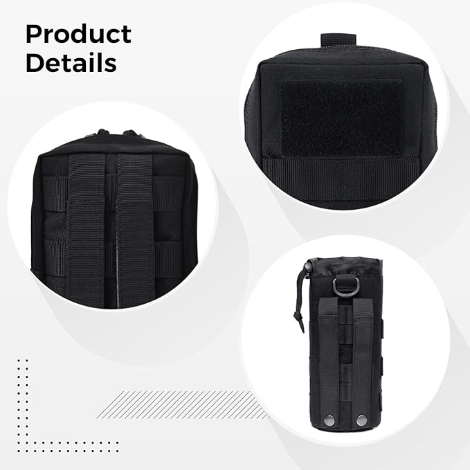 Molle Tactical Pouches Utility Military Waist Bag Set Outdoor Gear Attachment Bags Modular Black Storage System For Camping And Hiking