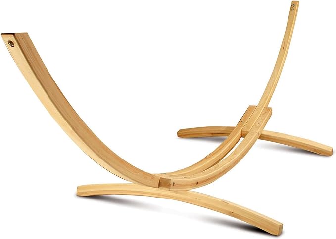 Hatteras Hammocks 4-Ply Cypress Roman Arc 15 ft. Hammock Stand Award Winning Design Southern Cypress Wood Rust Resistant Hardware Handcrafted in The Carolinas 450 Pound Weight Capacity