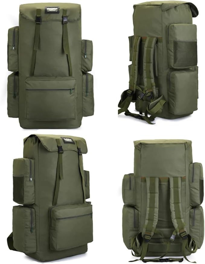 130L Large Camping Backpack Travel Bag Outdoor Luggage Bags Hiking Trekking For Men Molitary Tactical Shoulder Bag(Army Green)