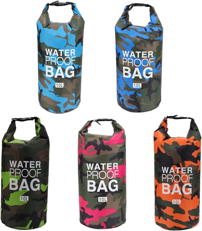Waterproof Dry Bag 2L/5L/10L/15L/20L/30L Roll Top Sack Keeps Gear Dry for Kayaking Rafting Boating Swimming Camping Hiking Beach Fishing with Free Waterproof Phone Case
