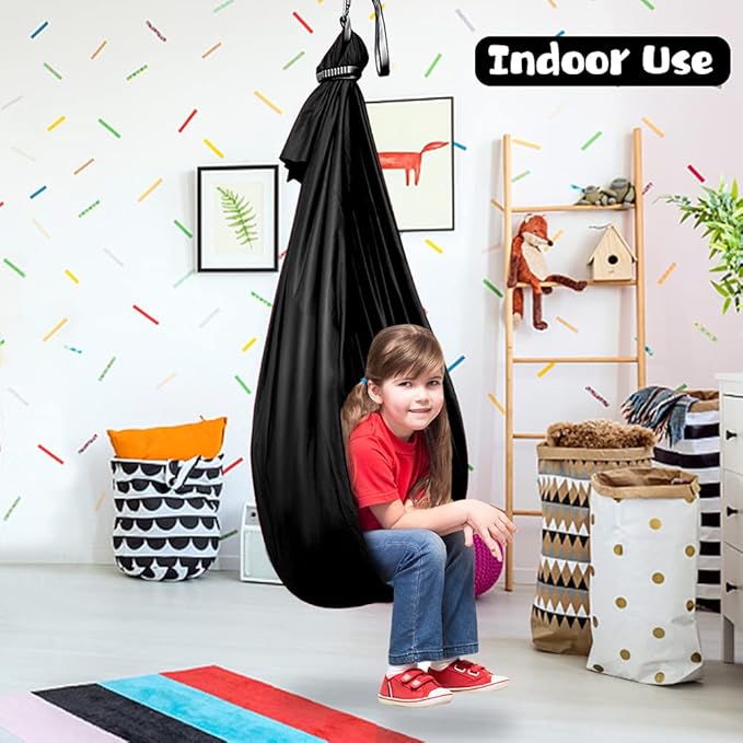 Therapy Swing for Kids with Special Needs (Hardware Included) Sensory Swing Cuddle Indoor Outdoor Adjustable Hammock for Children with Autism ADHD Aspergers Sensory Integration