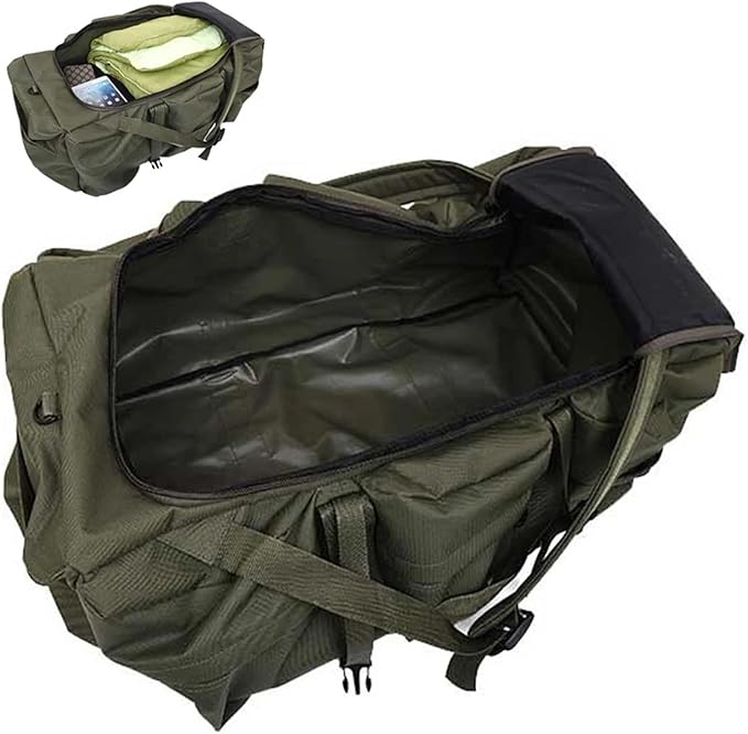 SCHIK 100L Large Luggage Camping Bag Backpack Men Outdoor Travel Shoulder Hiking Trekking Trip Tourist Tactical Carry-on Bags Trekking(Green)