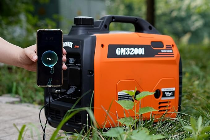 GENMAX GeneratorEPA Compliant Eco-Mode Feature Ultra Lightweight for Backup Home Use &amp Camping