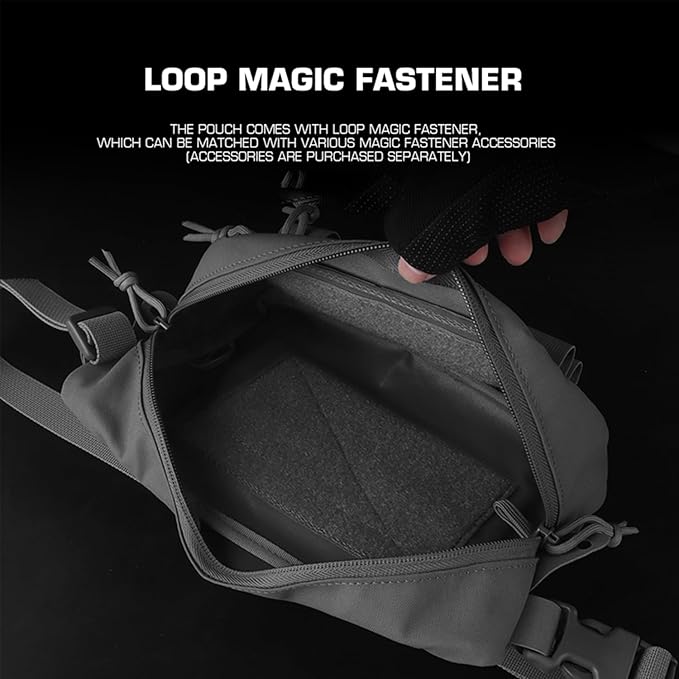 Tactical Drop Pouch Fanny PackUtility EDC Large Multi-Purpose Waist Bags for Tactial Vest Chest Rig