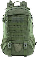 Military Tactical Backpack for Men Hiking Day Pack Molle Military Rucksack Waterproof EDC Bag (Military Green)