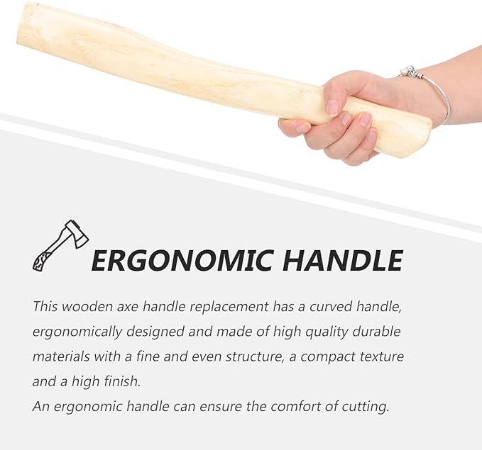 DOITOOL Wood Replacement Handle for Camp 8Pcs 14.9 Inch Hatchet Handle Replacement Hickory Hatchet Handle Replacement 38x4.4cm