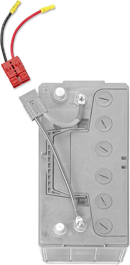 Connect-Ease 12V Single 10 AWG Connector Kit RCE12VB10 | Quick Connect Wire Connectors for Trolling Motors Battery Chargers Solar Panels &amp More | Lithium-Compatible | Batteries Not Included