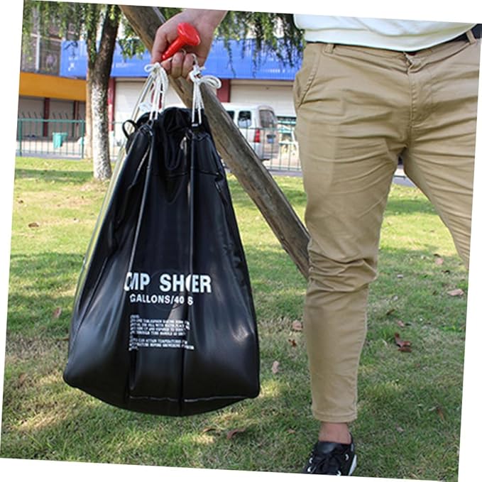 UKCOCO 1Set Portable Solar Shower Bag Capacity Camping Shower Pouch for Outdoor Activities Durable Material for Easy Use for Hiking Beach and Travel