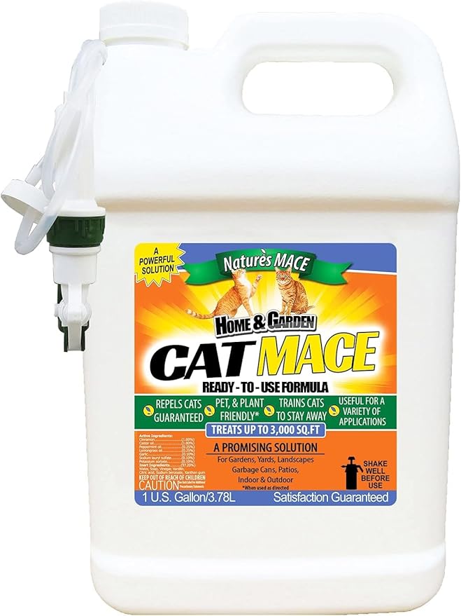 Nature's MACE Cat Repellent 6 Pound Cat Granular &amp 1 Gallon Ready-to-Use Spray