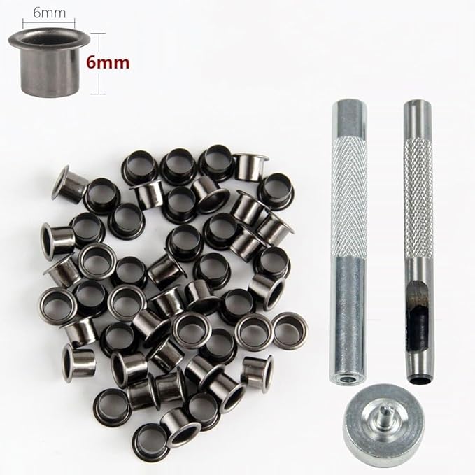 1 Set CNC Eyelet Rivet Punch Installation Tool Fits for Kydex Sheath Knife Case DIY Making Accessory(Small)