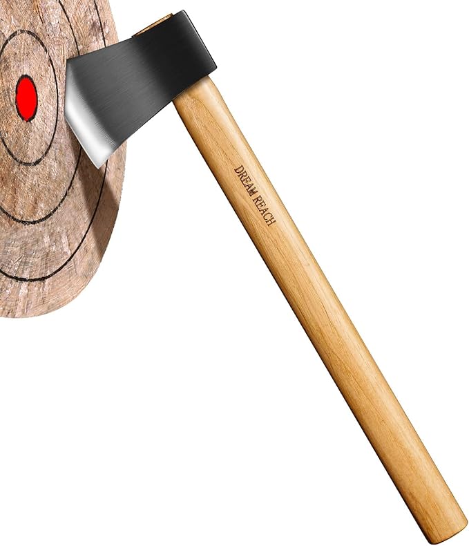 Dream Reach 20.5 Dual - Handed Throwing Axe Professional Throwing Axes and Tomahawks with Wooden Handle Throwing Hatchet for Adults Axe Throwing Game for Backyard Competition