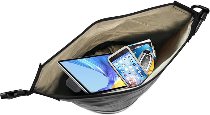 JXE JXO 15L Waterproof Faraday Dry Bag for Electronic Device Security | Military-Grade EMP &amp RFID Signal Blocking Anti-Tracking &amp Hacking Protection Data Privacy Shield for Mobile Devices