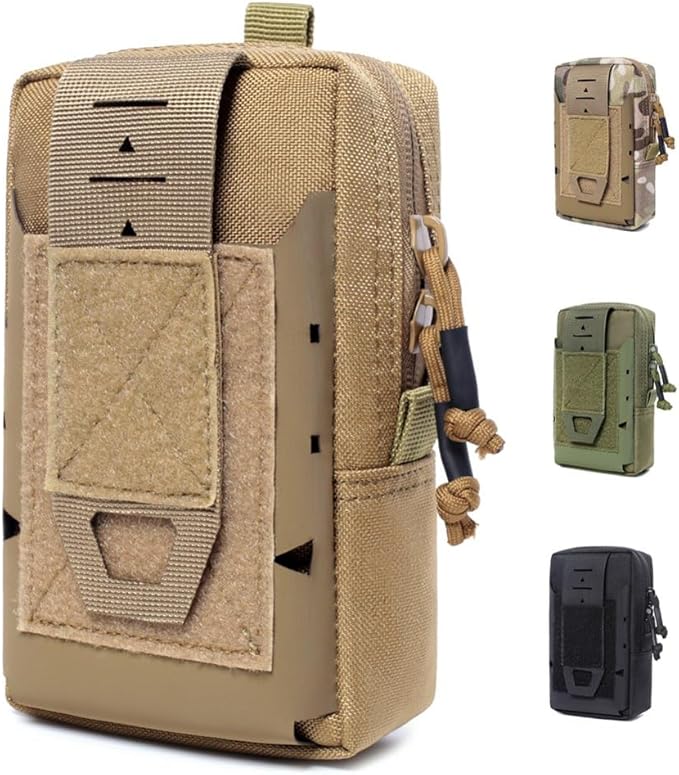 Pouch Phones Waist Bags 1000D Bag for Hiking Camping Cycling Flashlights Outdoor Tools Storage Holders