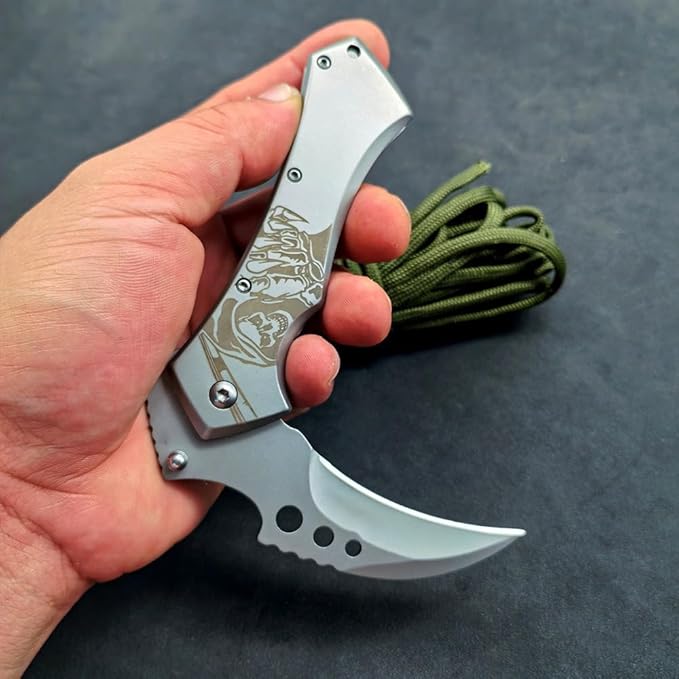 Folding Knife3.54 Stainless steel for Outdoor Survival Camping Hiking