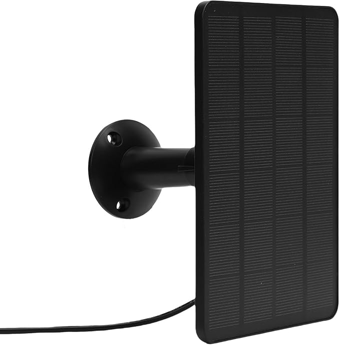 Solar Panel for Security Camera Outdoor 10W Video Doorbell Solar Panel Charger for Nest for Doorbell 2K 2 3 IP66 Water Proof 360° Adjustable Bracket (CSP4W-)