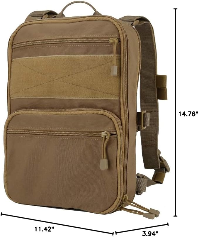 Flatpack Tactical Backpack Military MOLLE backpacks for Men Outdoor Hunting Camping Airsoft - Expandable