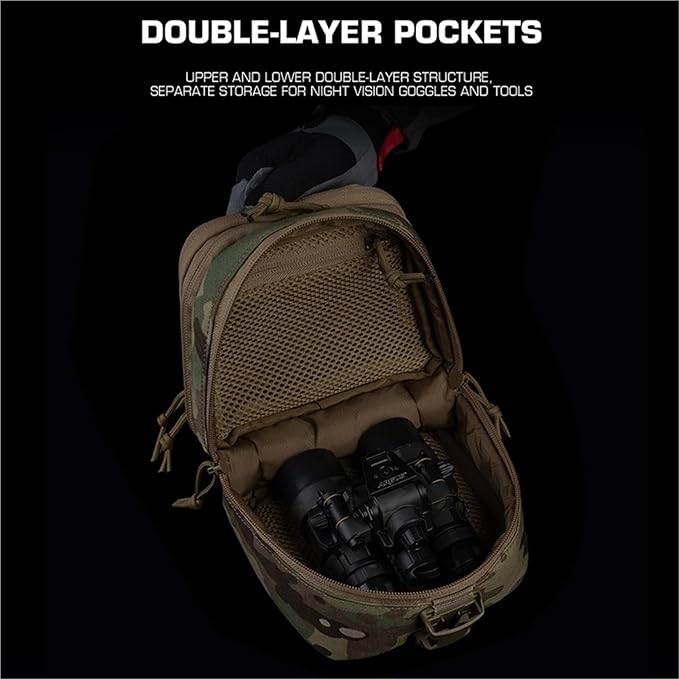 Molle Tactical Equipment Storage Bag Protective Pouch General-Purpose Utility Pack(BP-160 MC)