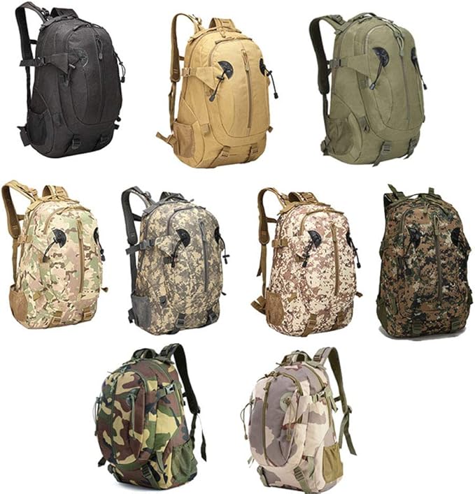Outdoor Sports Pack Hiking Bag Tactical Rucksack Camo Knapsack Combat Camouflage Tactical 30L Backpack