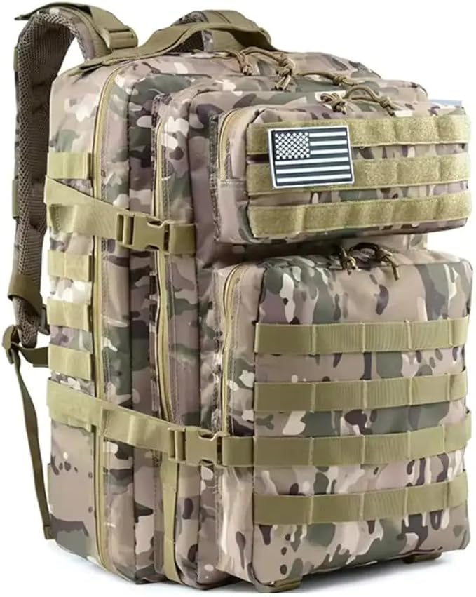 42L Tactical Backpack Bag with USA Patch ACU