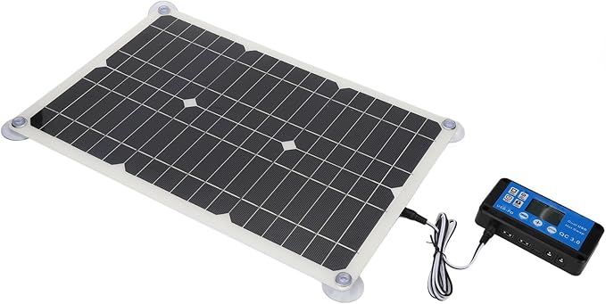 100W 18V Solar Battery Trickle Charger Maintainer Portable USB Controller Monocrystalline Panel Charging Kit Solar Panel Trickle Charging Kit for Car Automotive