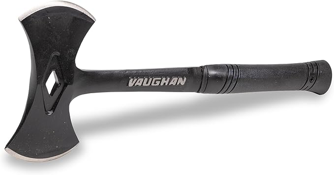 VAUGHAN Viking Stealth Axe Double Bit Hand Axe Steel Handle Shock Block Grip Made in the USA RSA16 VN32410