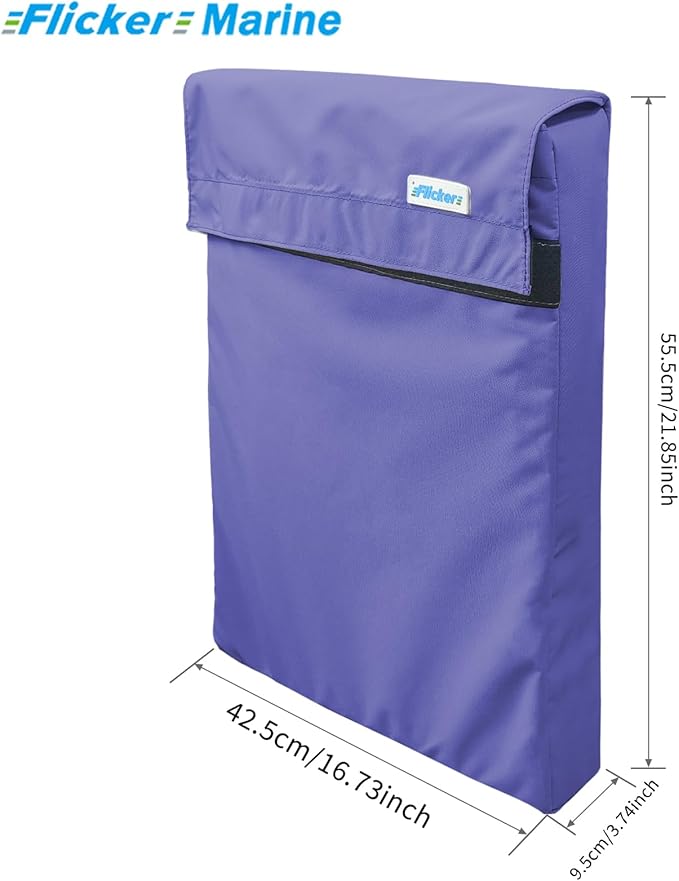Marine Life Jacket Storage Bag – Waterproof Hanging Organizer for Boat Rail or Fence – Outdoor Marine Gear Holder for Vests and Equipment (Blue)