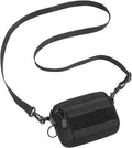 Tactical Crossbody Everyday Carry Pouch Compact Molle Waist Pack &amp Shoulder Bag 600D Nylon Organizer for Daily Essentials