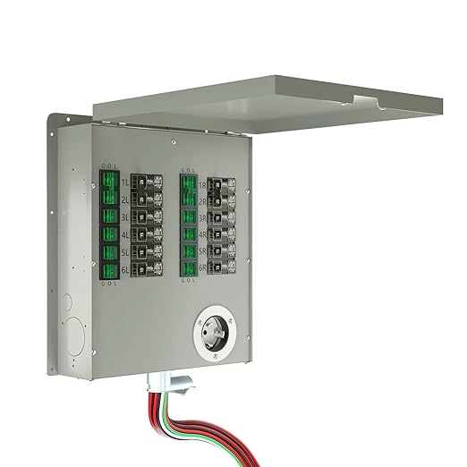 Nature's Generator Transfer Switch12-Circuits 120/240V 50A Non-Automatic UL Power Transfer Kit (Indoor)