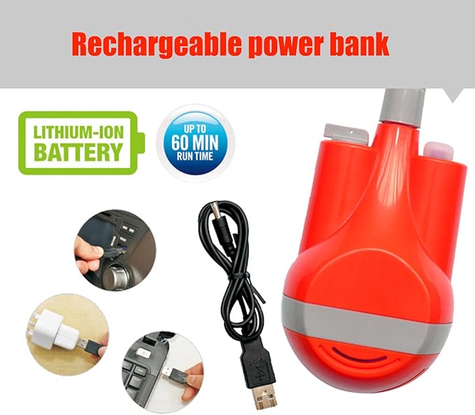 OrangePortable Outdoor ShowerHandheld Shower HeadSmall and LightEasy to CarrySimple to UseSuitable for Outdoor Camping ShowerPet WashingCleaning Basket