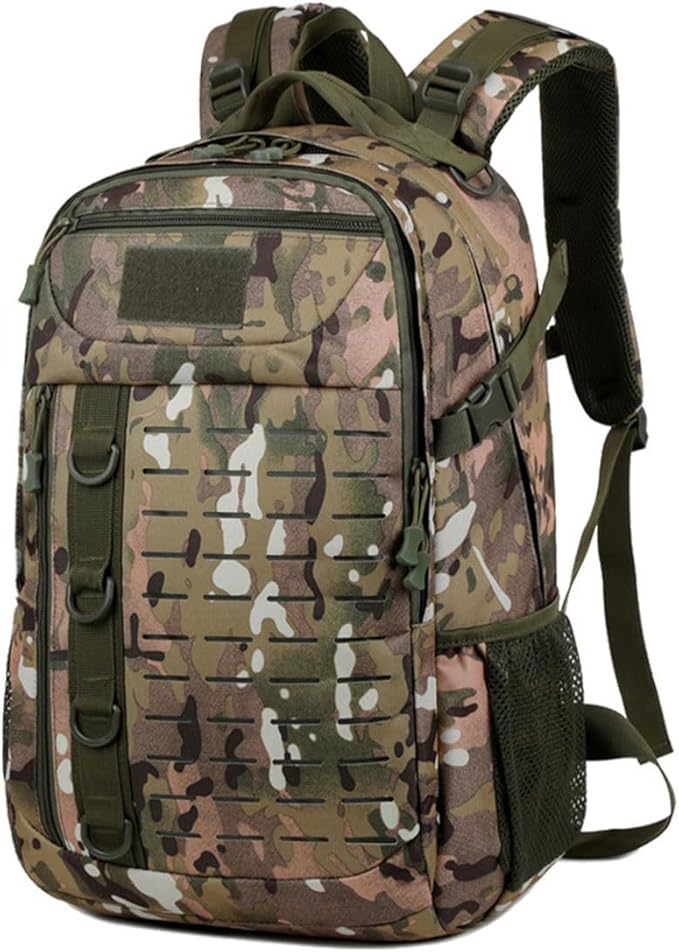 LINGYUE Tactical Backpack Waterproof Hiking Bagpack 30L Large Capacity Outdoor Daypack With MOLLE System For Camping Trekking Travel(D)